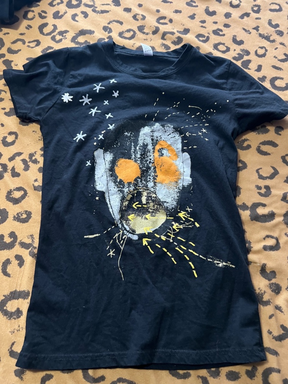 THE CURE Black Graphic T-Shirt Size L